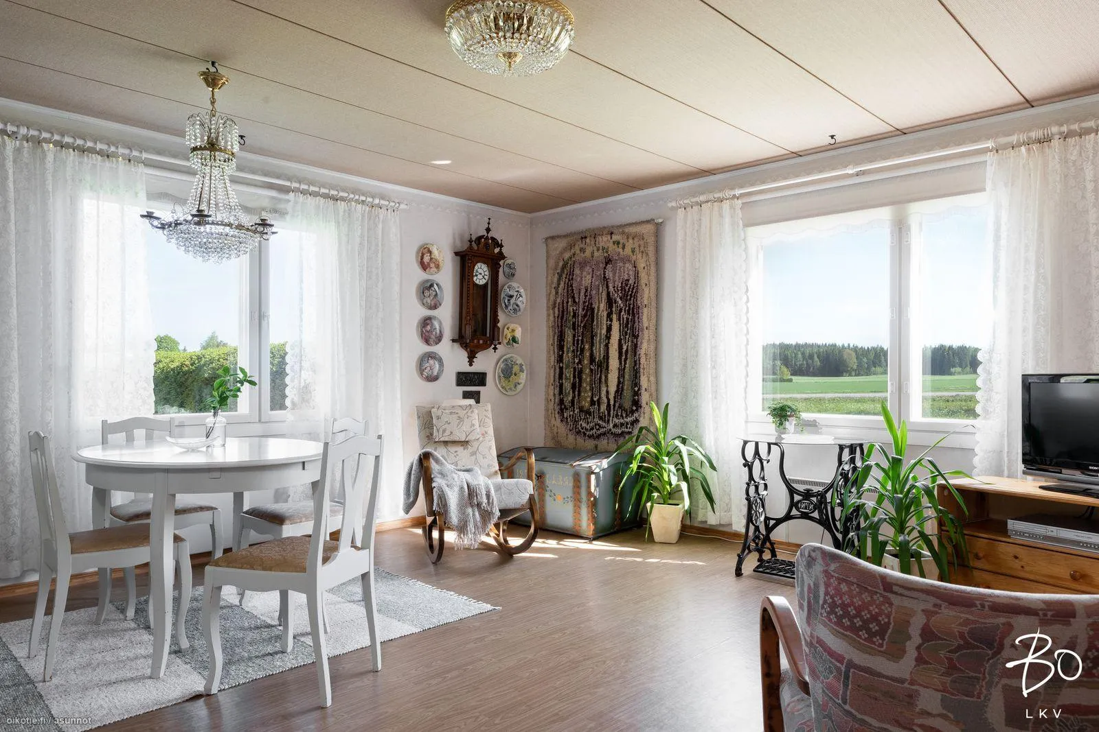 Olohuoneen alkutilanne